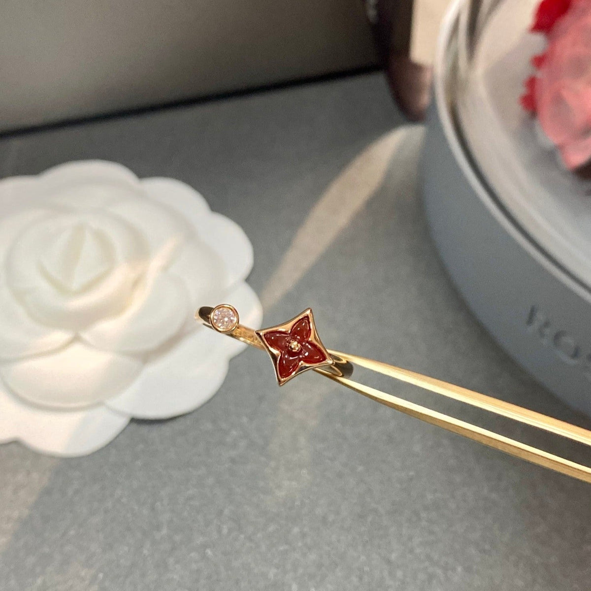 [Elara]STAR 1 DIAMOND OPEN RING