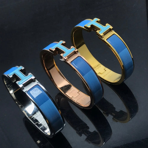 [Elara]H BRACELET BLUE RAINBOW CERAMIC