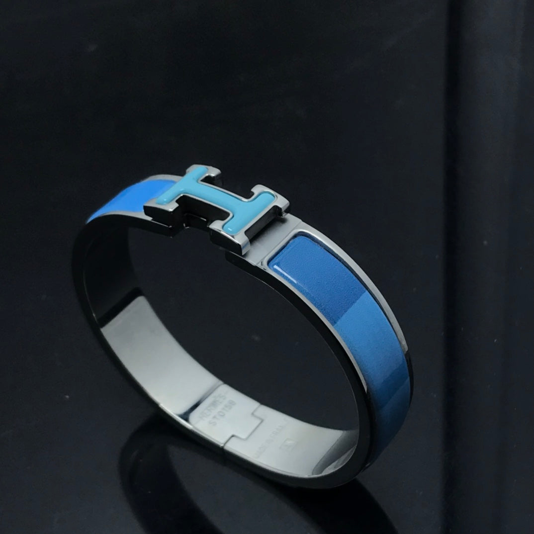 [Elara]H BRACELET BLUE RAINBOW CERAMIC