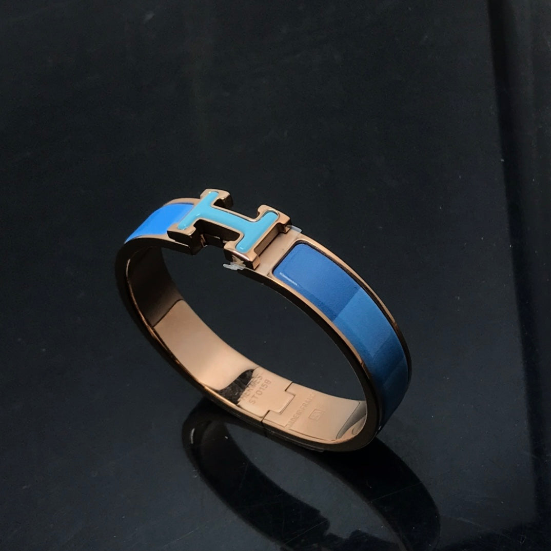 [Elara]H BRACELET BLUE RAINBOW CERAMIC