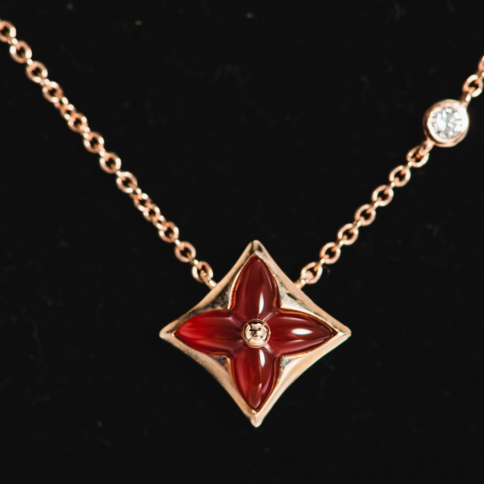 [Elara]STERNKETTE ROSÉGOLD 1 DIAMANT