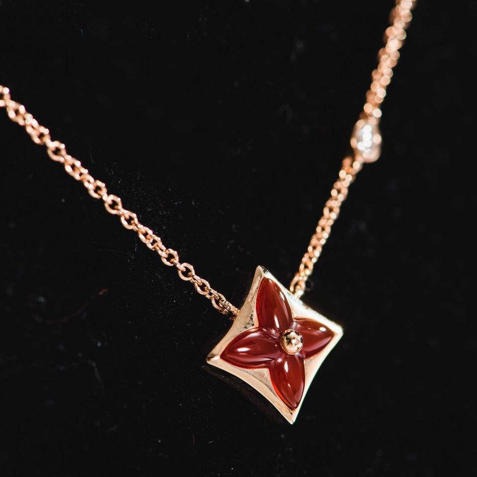 [Elara]STERNKETTE ROSÉGOLD 1 DIAMANT