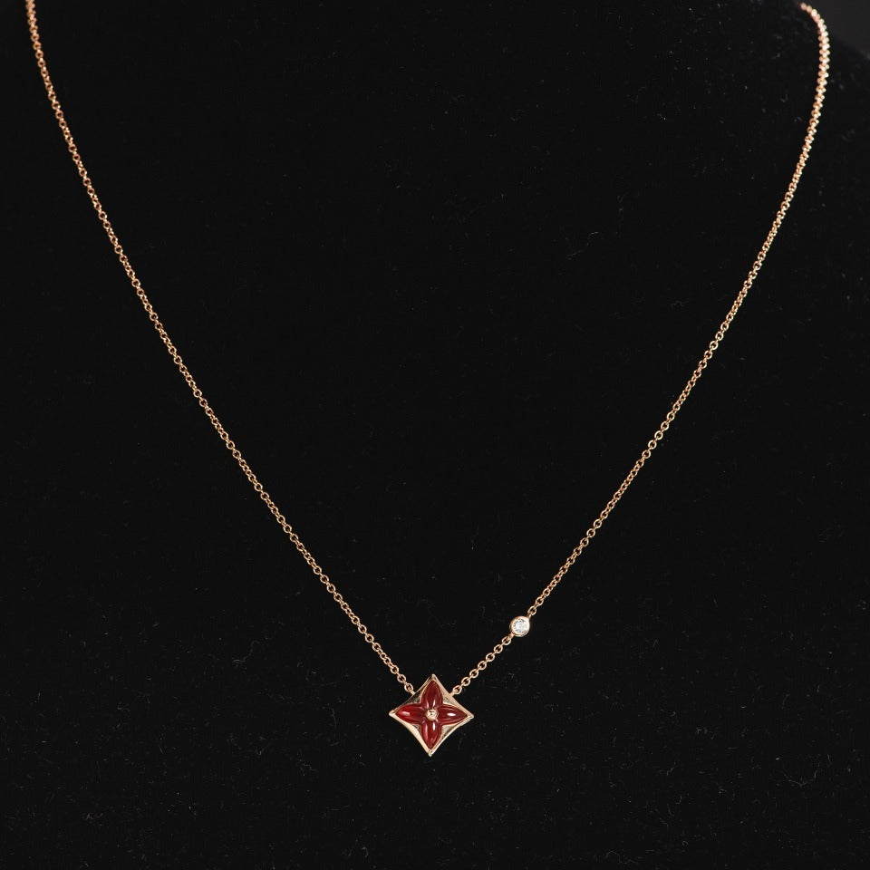 [Elara]STERNKETTE ROSÉGOLD 1 DIAMANT