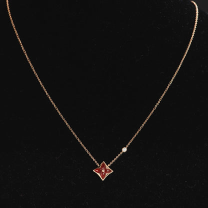 [Elara]STERNKETTE ROSÉGOLD 1 DIAMANT