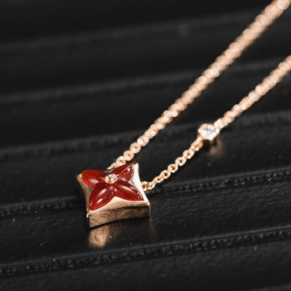 [Elara]STERNKETTE ROSÉGOLD 1 DIAMANT