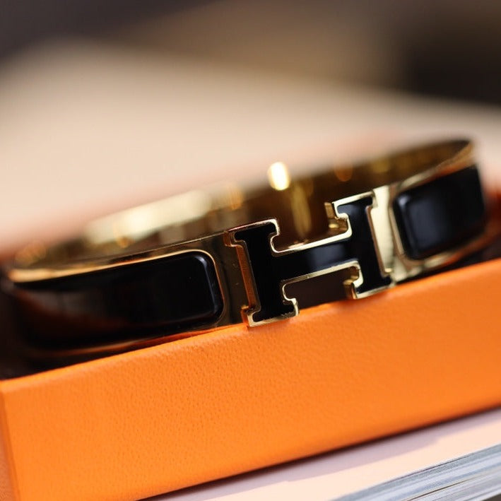 [Elara]H BRACELET 12MM GOLD