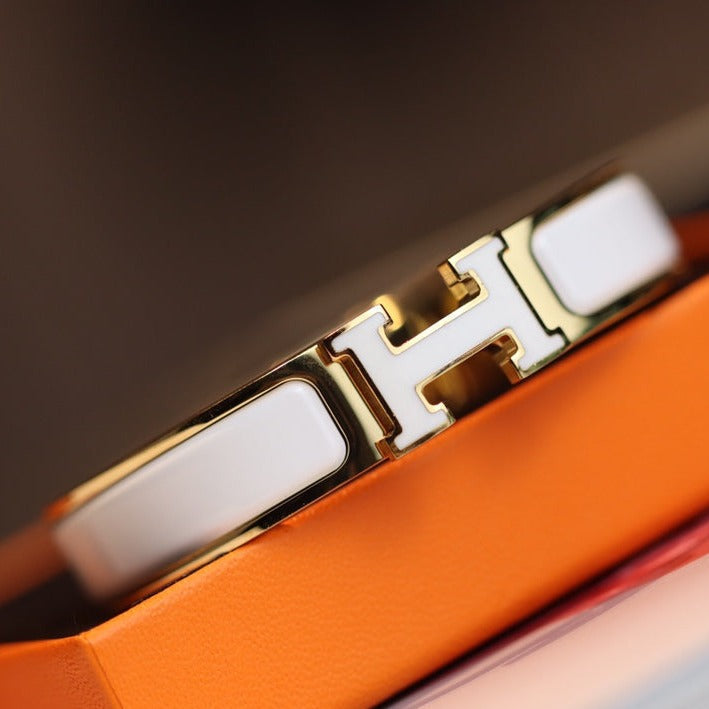 [Elara]H BRACELET 12MM GOLD