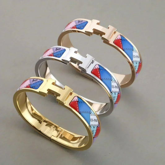 [Elara]H ARMBAND PUNKTIERTER RAND 12MM