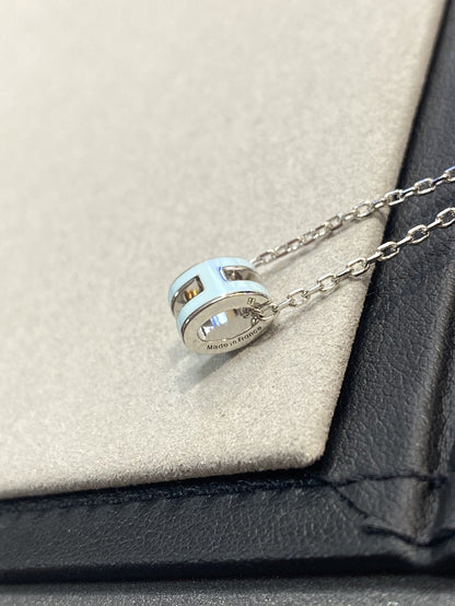 [Elara]POP H LIGHT BLUE NECKLACE