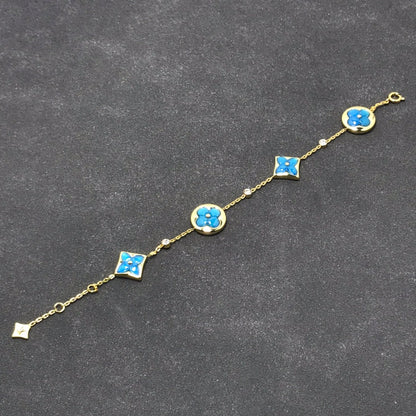 [Elara]STAR AND SUN TURQUOISE 4 MOTIFS 3 DIAMONDS