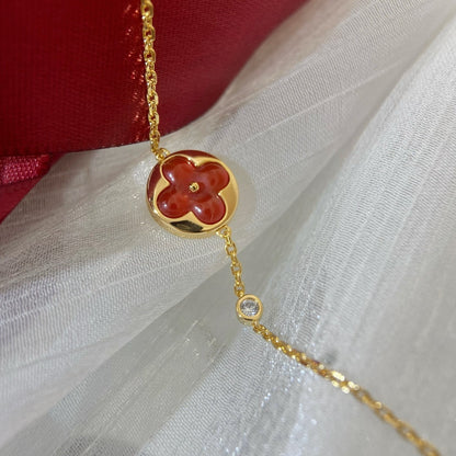 [Elara]SONNEN-ANHÄNGER-CARNELIAN-ARMBAND