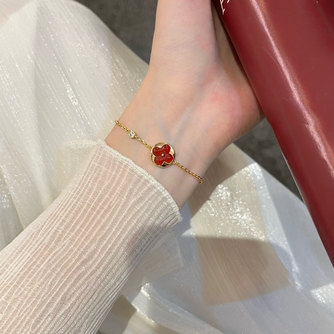 [Elara]SONNEN-ANHÄNGER-CARNELIAN-ARMBAND