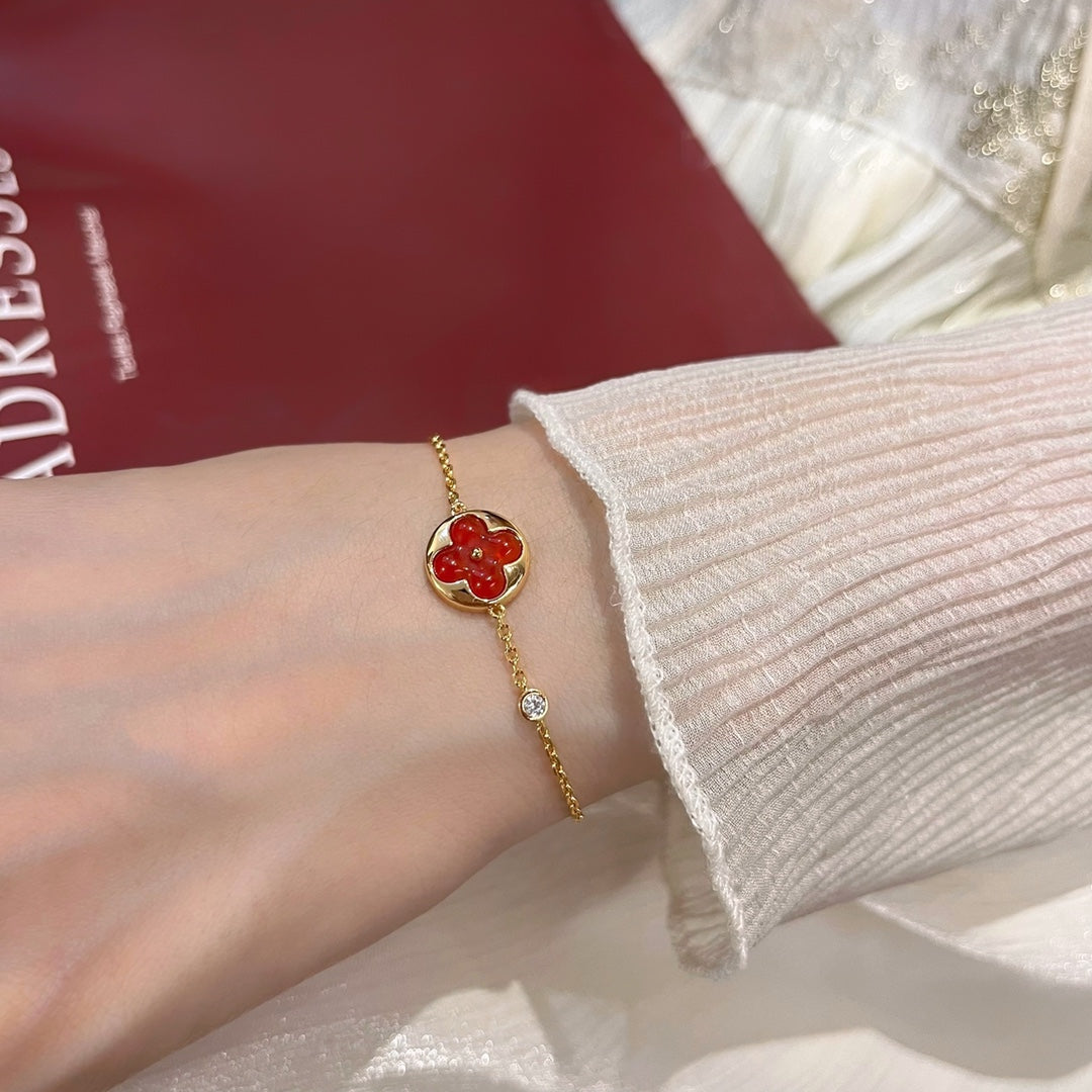 [Elara]SONNEN-ANHÄNGER-CARNELIAN-ARMBAND
