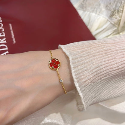 [Elara]SONNEN-ANHÄNGER-CARNELIAN-ARMBAND