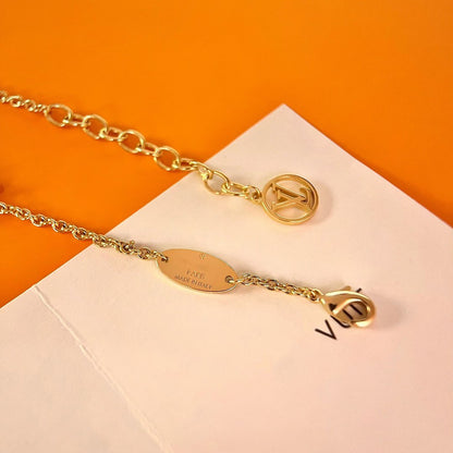 [Elara]LOGO STAR MOTIF GOLD BRACELET