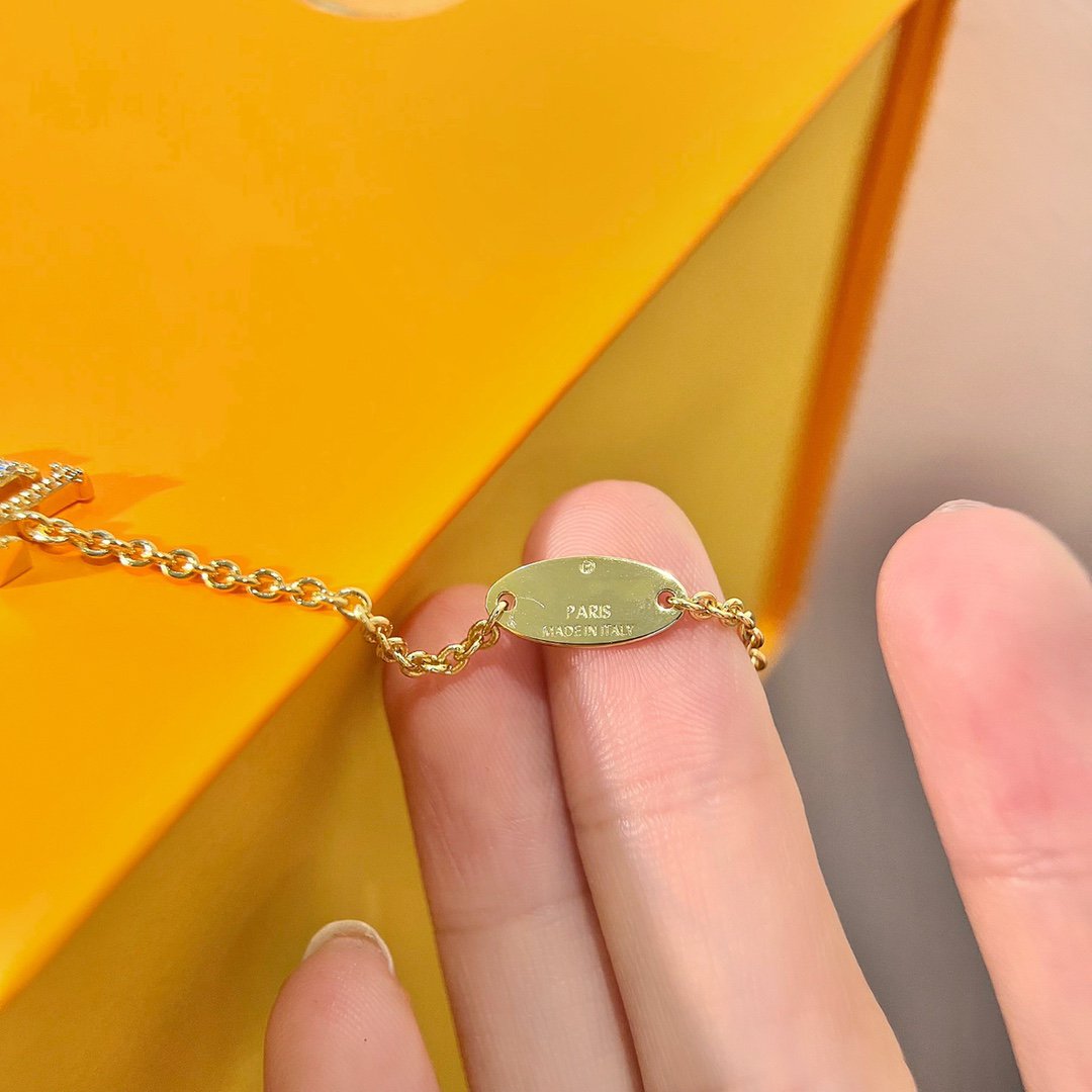 [Elara]LOGO STAR MOTIF GOLD BRACELET