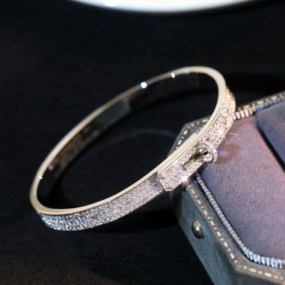[Elara]KELLY BRACELET DIAMOND PAVED