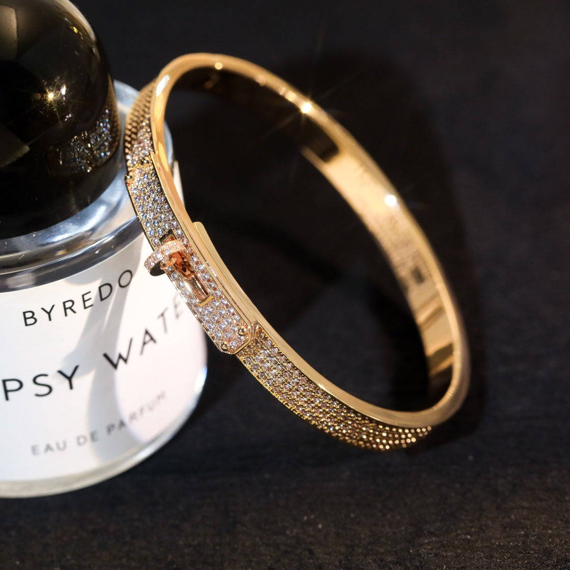 [Elara]KELLY BRACELET DIAMOND PAVED
