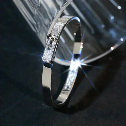 [Elara]KELLY SILVER DIAMOND BRACELET