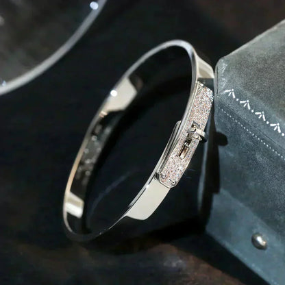 [Elara]KELLY SILVER DIAMOND BRACELET