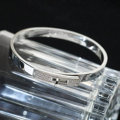 [Elara]KELLY SILVER DIAMOND BRACELET