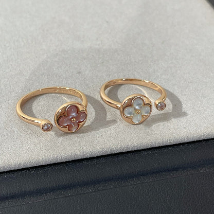 [Elara]SUN 1 DIAMOND PINK MOP RING