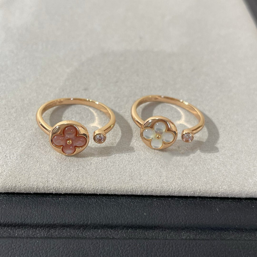 [Elara]SUN 1 DIAMOND PINK MOP RING