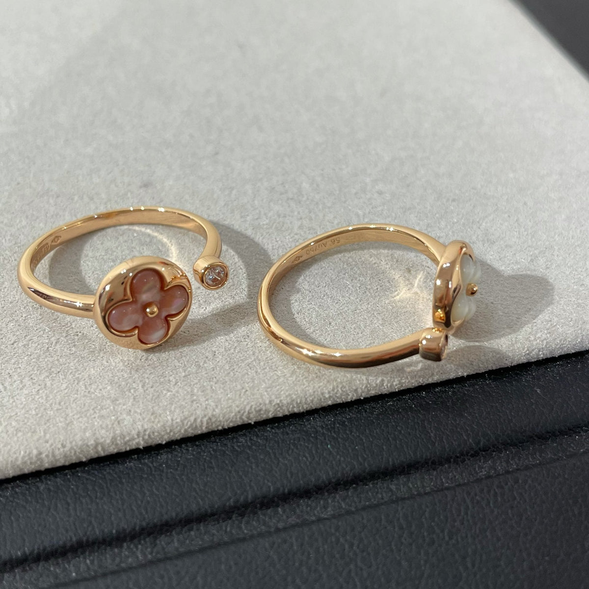 [Elara]SUN 1 DIAMOND PINK MOP RING