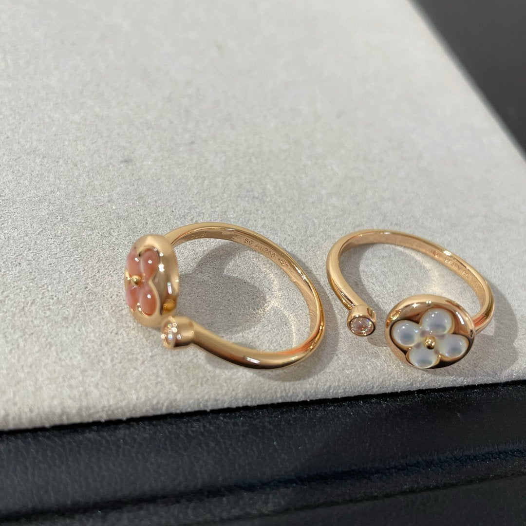 [Elara]SUN 1 DIAMOND PINK MOP RING