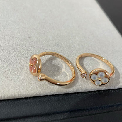 [Elara]SUN 1 DIAMOND PINK MOP RING