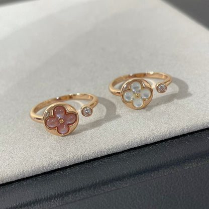 [Elara]SUN 1 DIAMOND PINK MOP RING