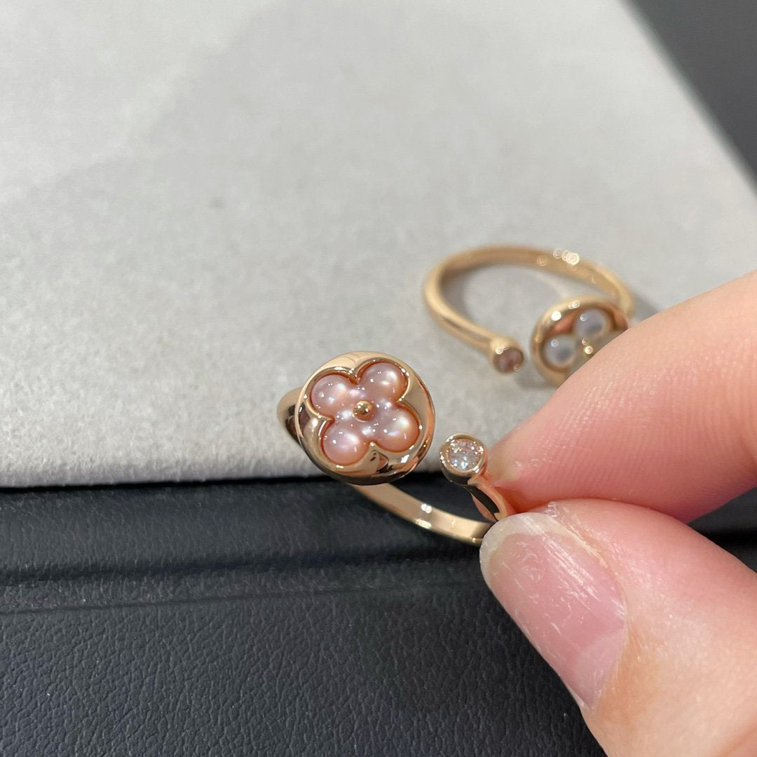 [Elara]SUN 1 DIAMOND PINK MOP RING