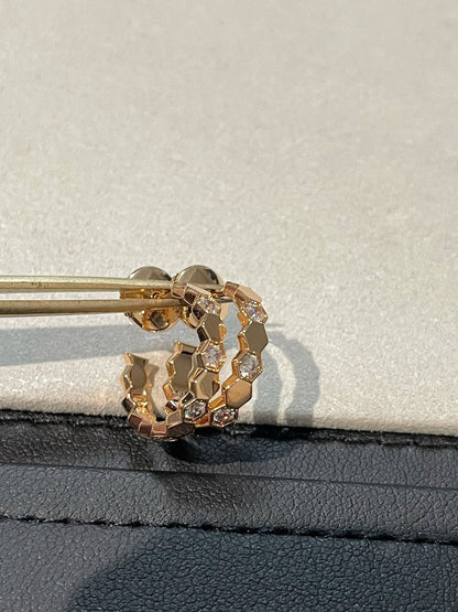 [Elara]Hollow Design Four-Leaf Clover Flower Shape Ring