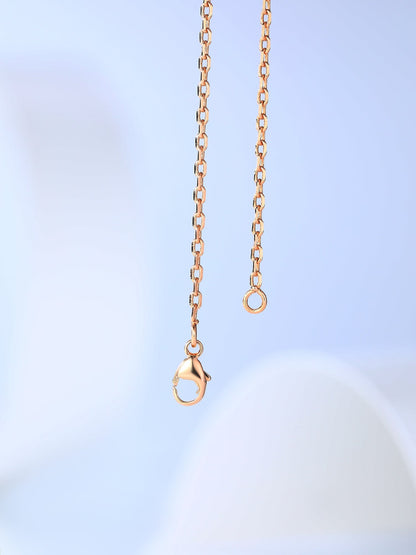 [Elara]H CAGE ROSE GOLD NECKLACE