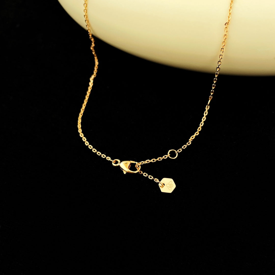 [Elara]BEE MINI ANHÄNGER DIAMANTENHALSKETTE