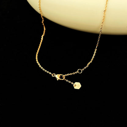 [Elara]BEE MINI ANHÄNGER DIAMANTENHALSKETTE