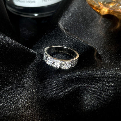 [Elara]KELLY SILVER DIAMOND RING