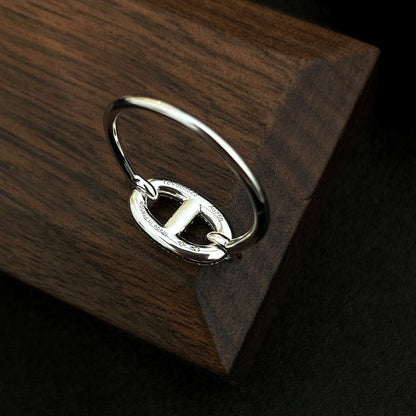[Elara]RONDE SMALL SILVER DIAMOND RING