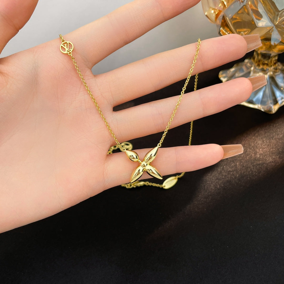 [Elara]LOUISETTE GOLD NECKLACE