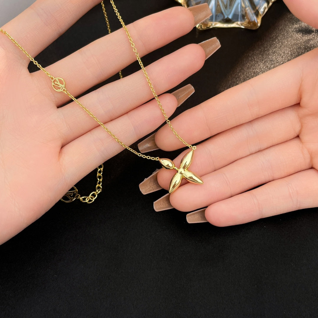 [Elara]LOUISETTE GOLD NECKLACE