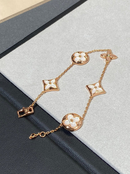[Elara]STAR AND SUN 5 MOTIV MOP ROSÉGOLD ARMREIFEN