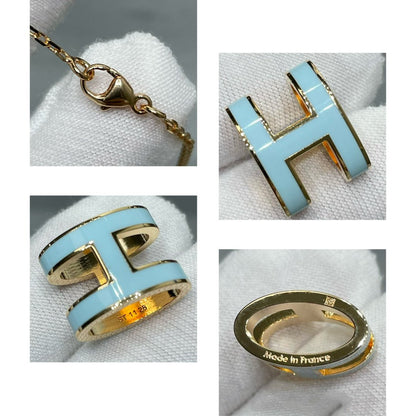 [Elara]POP H SKY BLUE NECKLACE