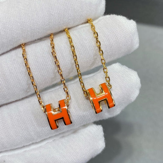 [Elara]MINI POP H NECKLACE