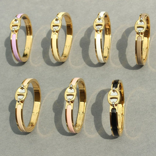 [Elara]CLIC CHAINE GOLD BRACELET
