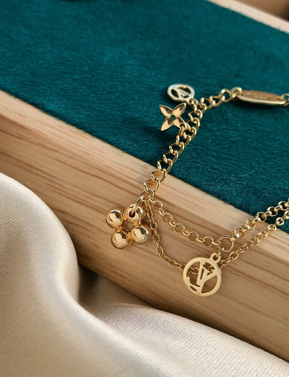 [Elara]BLOOMING ROSE GOLD MOP BRACELET