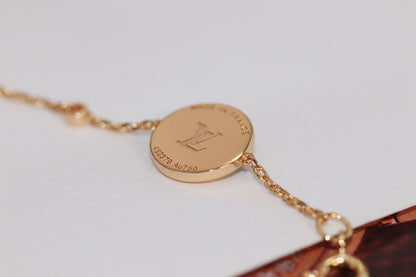 [Elara]STAR AND SUN 4 MOTIF ROSE GOLD MALACHITE BRACELET