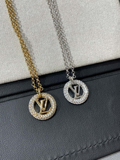 [Elara]BY NIGHT DIAMOND PAVED NECKLACE