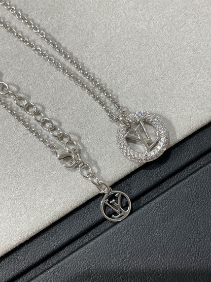 [Elara]BY NIGHT DIAMOND PAVED NECKLACE