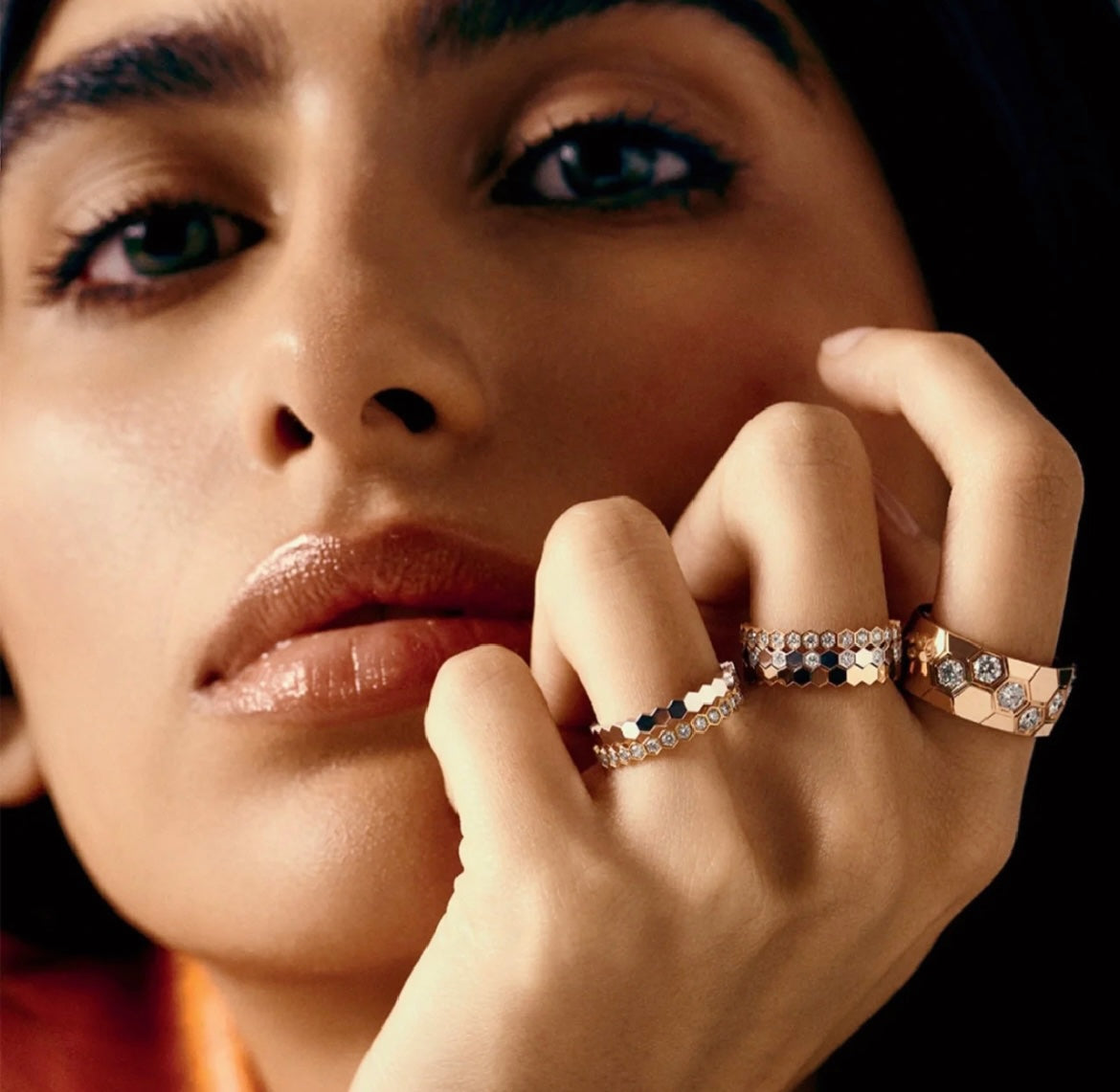 [Elara]BEE LOVE DIAMOND LARGE RING
