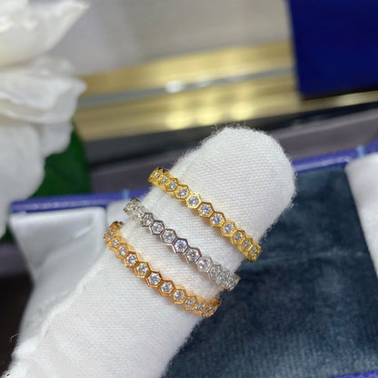 [Elara]BEE LOVE DIAMOND PAVED SMALL RING